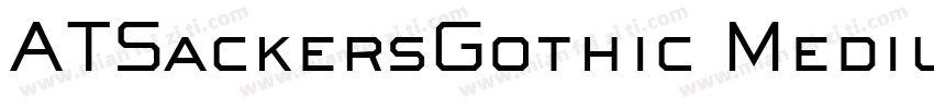 ATSackersGothic Medium字体转换